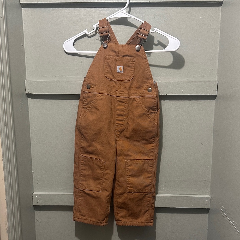 Carhartt Kids Overalls in Classic Brown